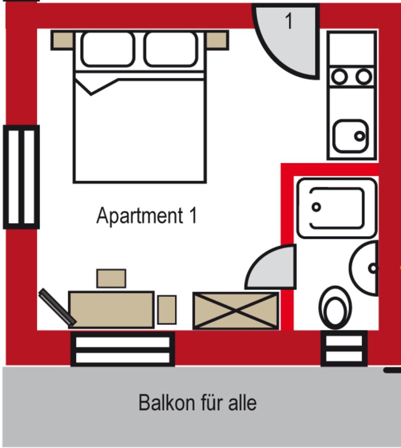 App 1 - Farbennest Mit Fruehstueck Teekueche, Sommerbergbahnen Inkl 坦海姆 外观 照片